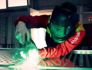 image of person welding