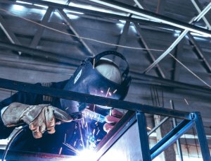 image of welder working on a project